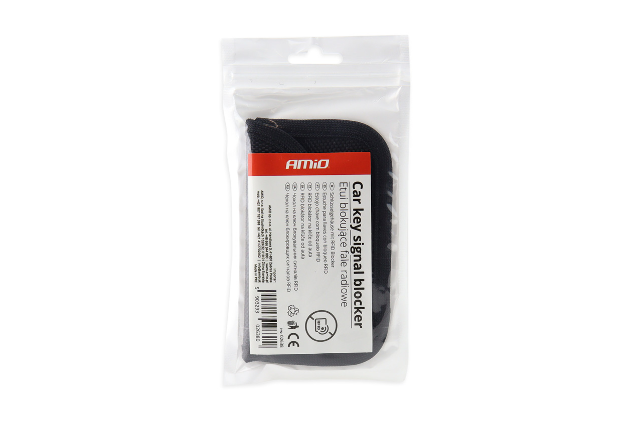 AMIO - Θηκη Ασφαλειας Rfid Blocker 10X6,5CM Για Κλειδια Και Καρτες SB-02 - 1 Τεμ. (02638/AM) - Thumbnail 3