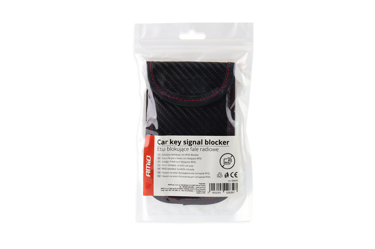 AMIO - Θηκη Ασφαλειας Rfid Blocker 8X13CM Για Κλειδια Και Καρτες SB-03 - 1 Τεμ. (02639/AM) - Thumbnail 3