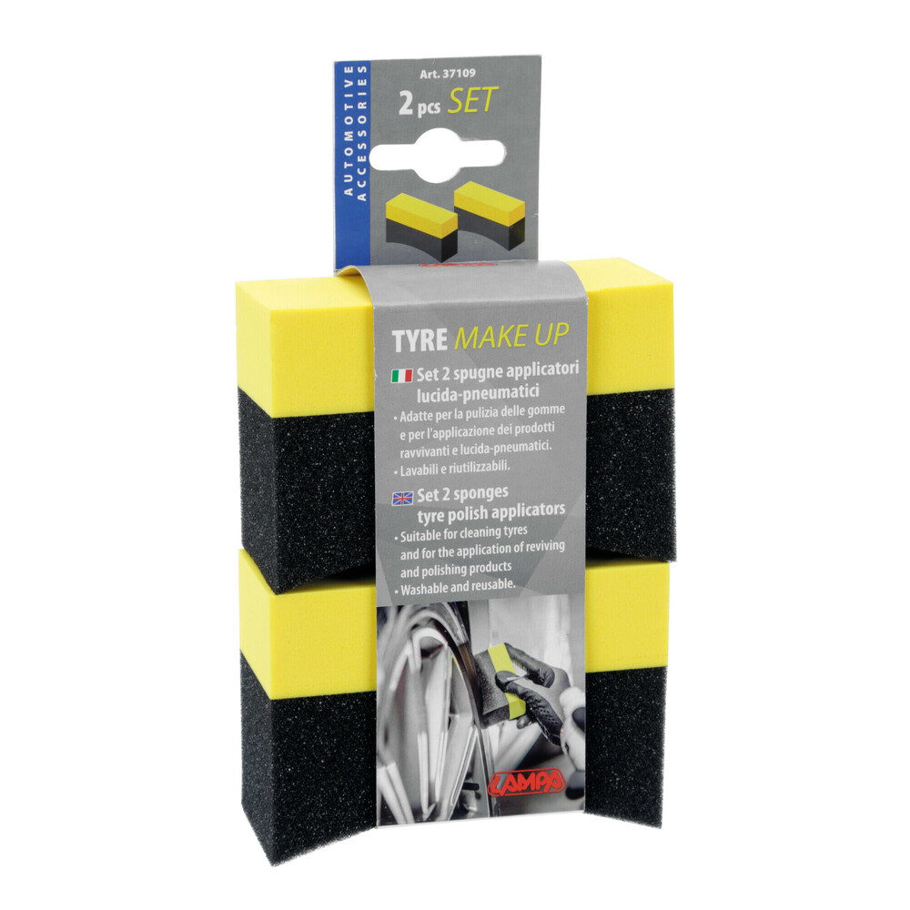 Σφουγγαρι Γυαλισματος Ελαστικων Tyre Make-up 95X65X40MM 2τεμ. - Thumbnail 2