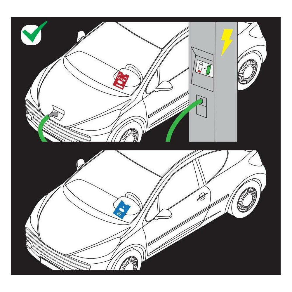 Χρονομετρητης Parking & Φορτισης Ηλεκτρικου Οχηματος Park & Charge 2IN1 (parking Timer) 110X150MM - Thumbnail 3