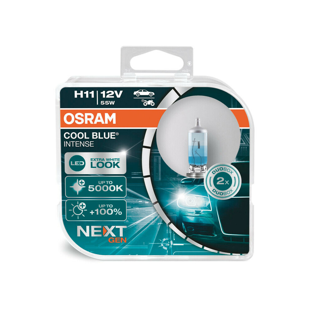 H11 12V 55W 5.000K 1350LM Cool Blue Intense (next Gen) 2τεμ. - Thumbnail 2