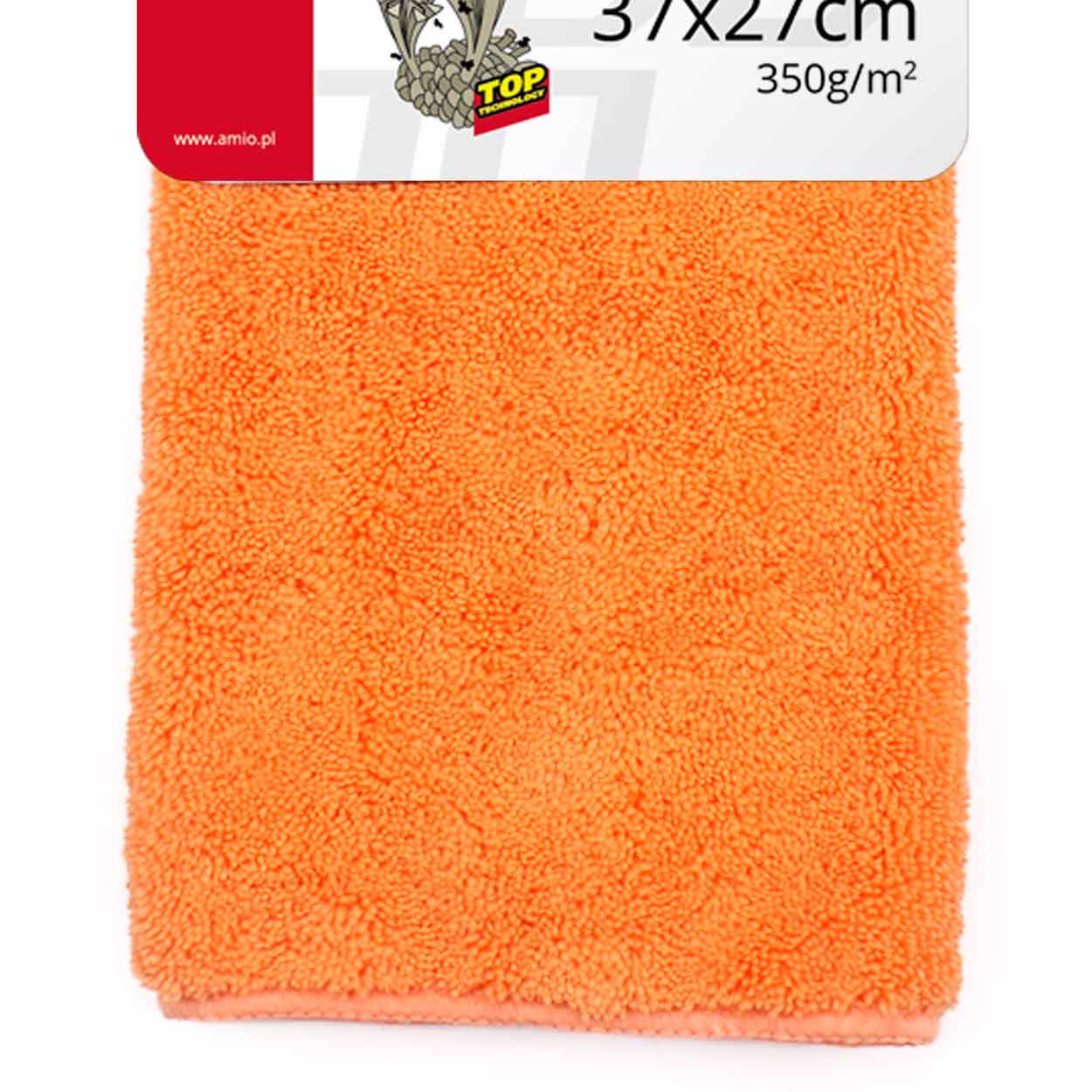 AMIO - Πανάκι Γυαλίσματος Μικροΐνες (microfiber) Διάσταση 37X27CM Για Επιβατικά Αυτοκίνητα - 1 Τεμ. (01047/AM) - Thumbnail 2