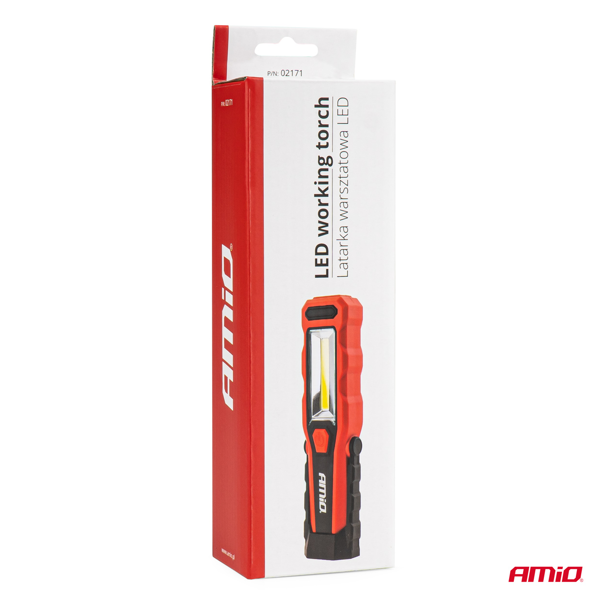 AMIO – Φακός Εργασίας WT02 Cob LED 150/300LM 3W Με Περιστροφή 180°, Φωτίστε Με Απόλυτη Ακρίβεια Κάθε Τυφλό Σημείο Του Κινητήρα Χάρη Στη Διπλή Μαγνητική Στήριξη – 1 Τεμ. (02171/AM) - Thumbnail 8