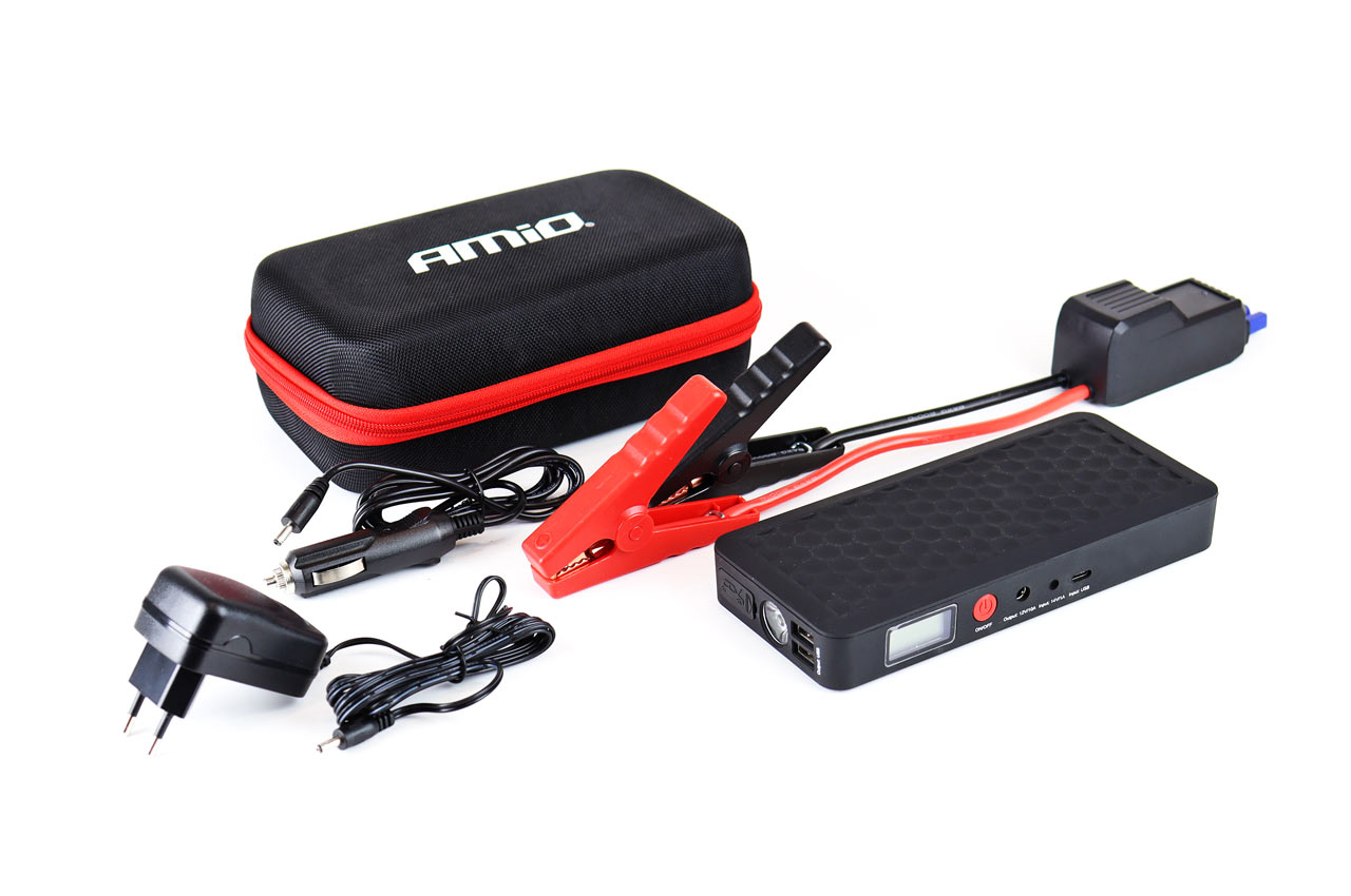 AMIO - Εκκινητης Μπαταριας - Starter Powerbank / Booster / Starter SJ-02 12V 800A Με Οθονη Lcd - 1 Τεμ. (02524/AM) - Thumbnail 8