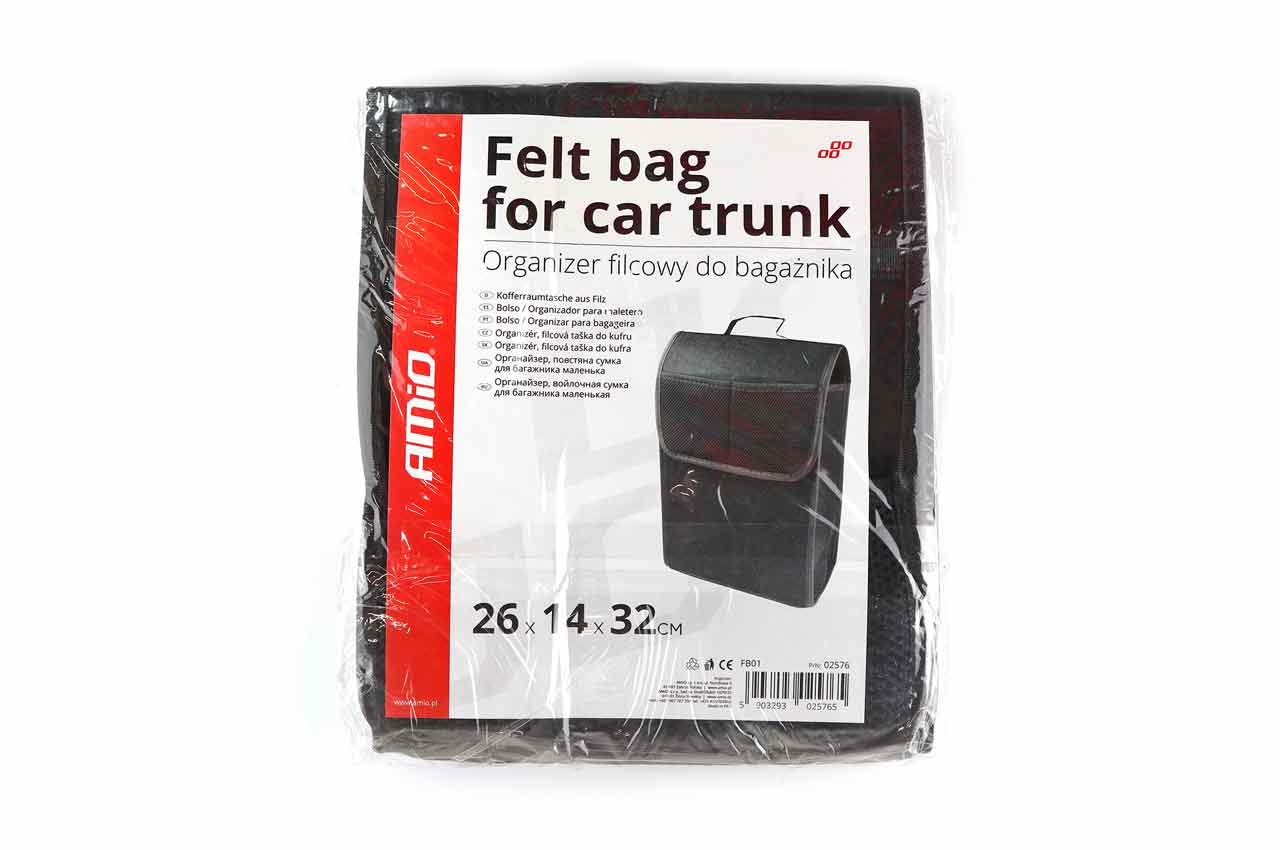 AMIO - Τσαντα Organizer Πορτ Μπαγκαζ Μαυρη 26X14X32CM - 1 Τεμ. (02576/AM) - Thumbnail 4