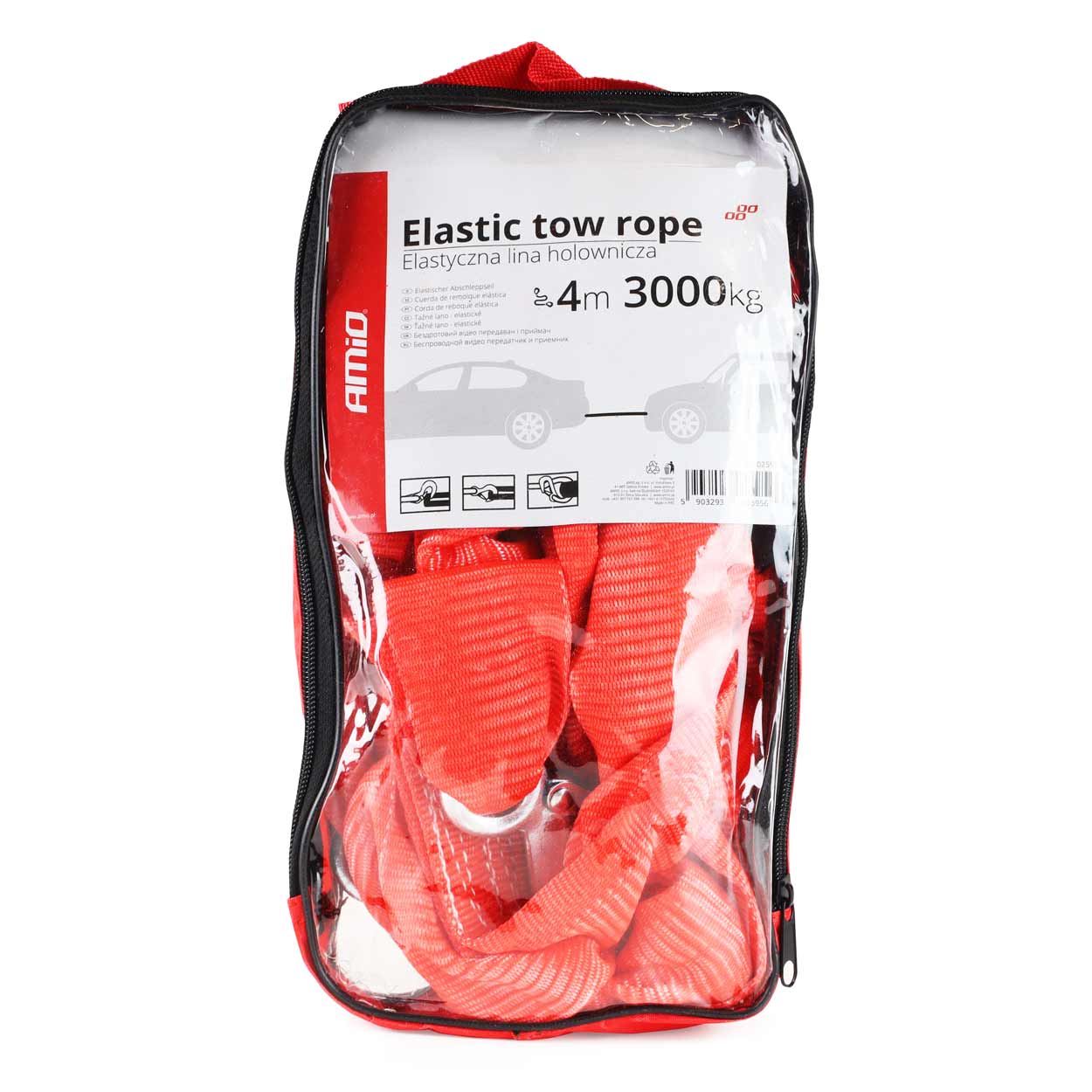 AMIO - Ιμαντας Ρυμουλκησης Elastic Tow Rope 3000KG 1,5>4M - 1 Τεμ. (02595/AM) - Thumbnail 6