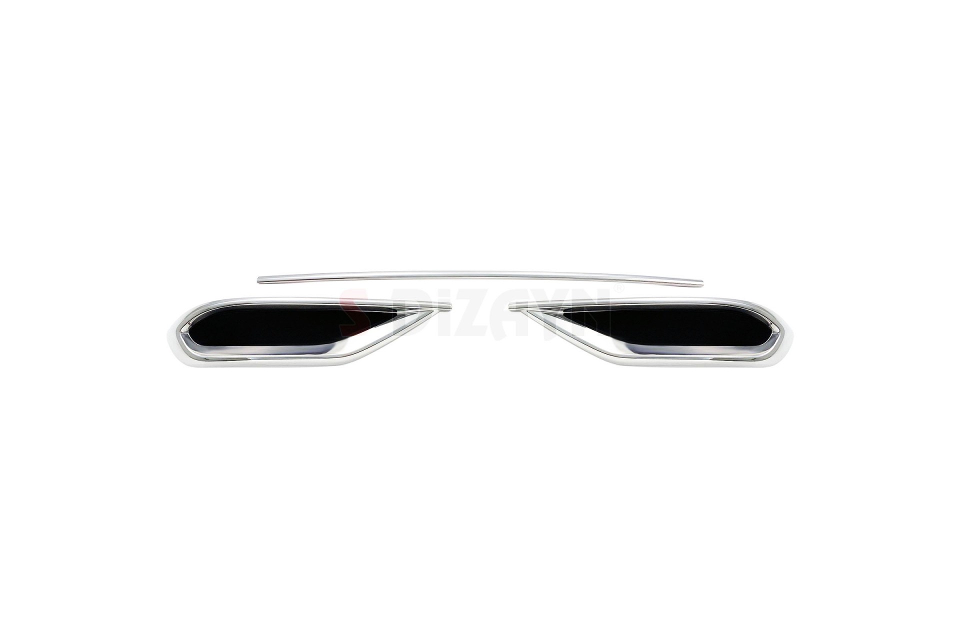 Διακοσμητικα Χρωμια Εξατμισης  S-DIZAYN -3 Tem. Για Vw Tiguan 2020+ - Thumbnail 2