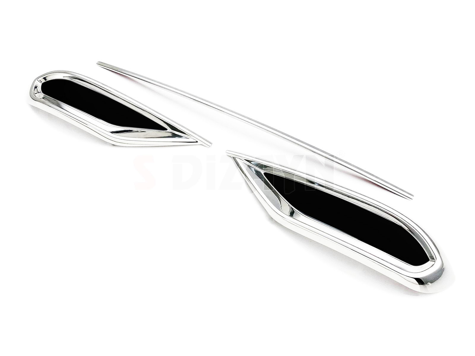 Διακοσμητικα Χρωμια Εξατμισης  S-DIZAYN -3 Tem. Για Vw Tiguan 2020+ - Thumbnail 3