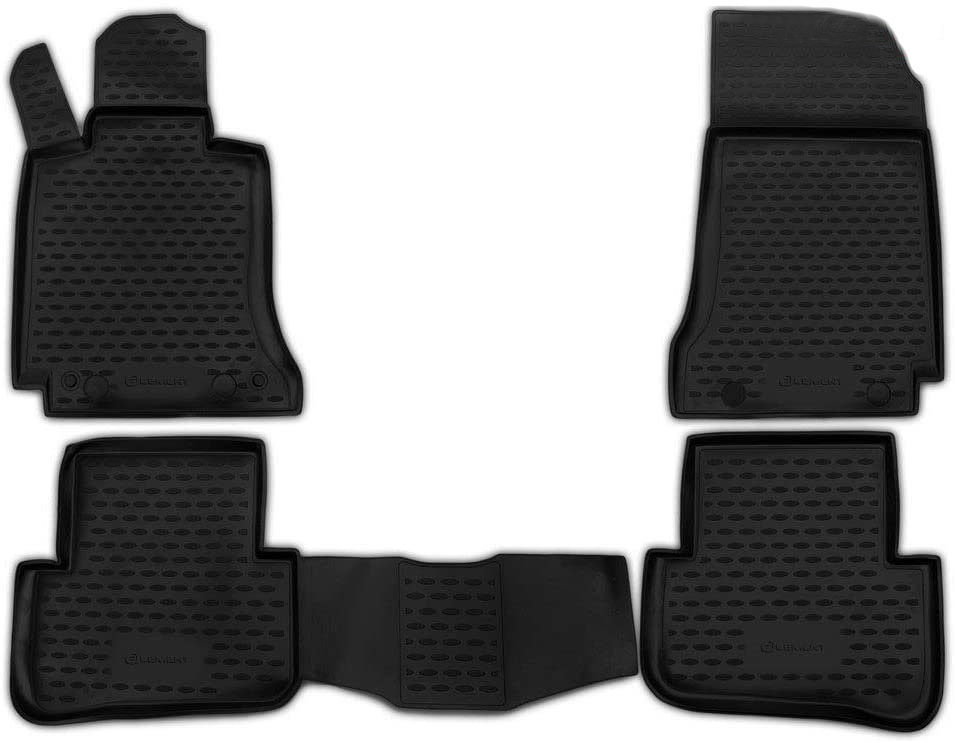 ΠΑΤΑΚΙΑ ΣΕ ΣΚΑΦΗ TPE ΛΑΣΤΙΧΟ ΓΙΑ MERCEDES C CLASS W204 2007-2014  ΣΕ ΜΑΥΡΟ ΧΡΩΜΑ NOVLINE - 4 ΤΕΜ.