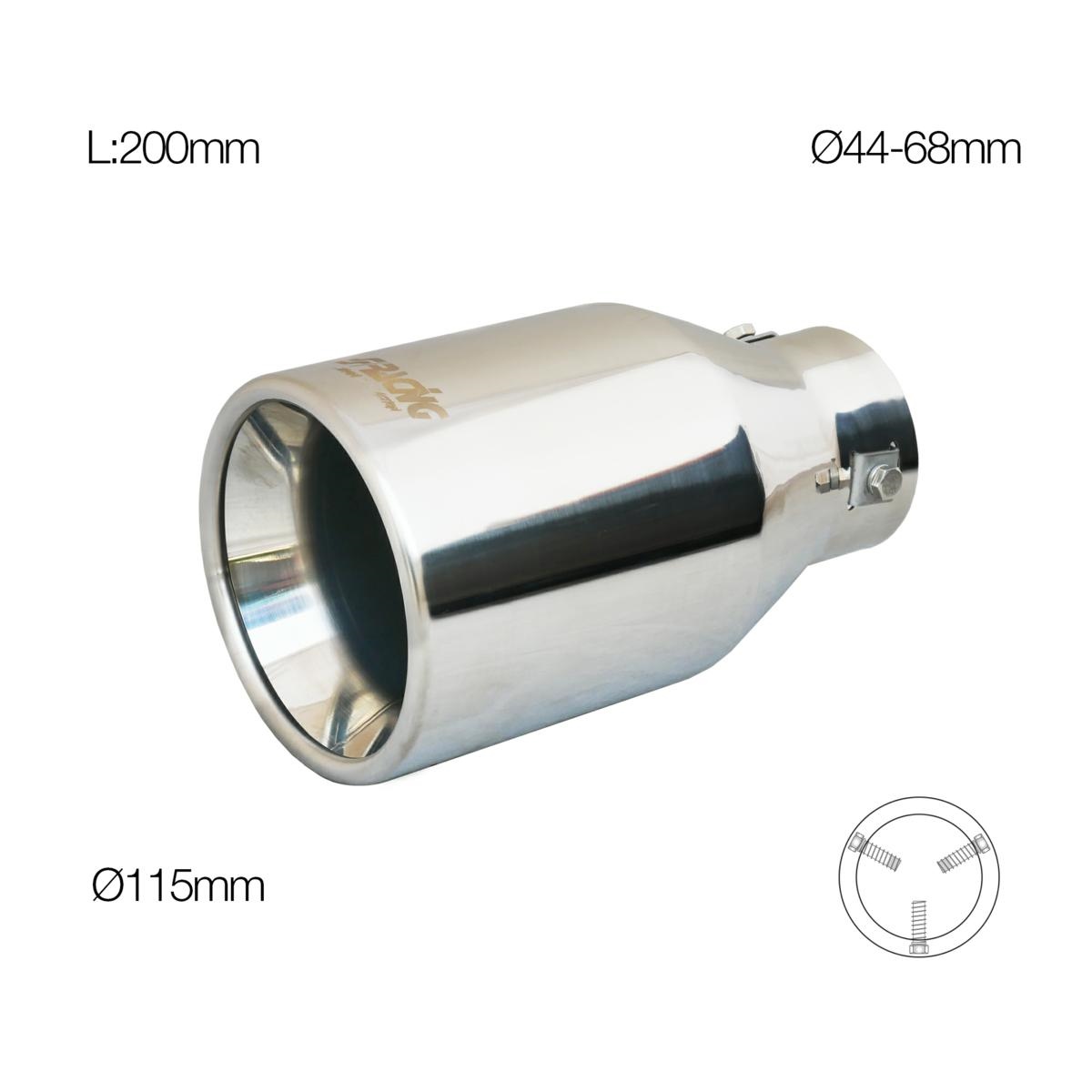 ΑΚΡΟ/ΜΠΟΥΚΑ ΕΞΑΤΜΙΣΗΣ ΧΡΩΜΙΟΥ 44-68mm (ΜΗΚΟΣ 200mm - ΔΙΑΜΕΤΡΟΣ ΕΞΩΤΕΡΙΚΗ 115mm) SIMONI RACING - 1 TEM