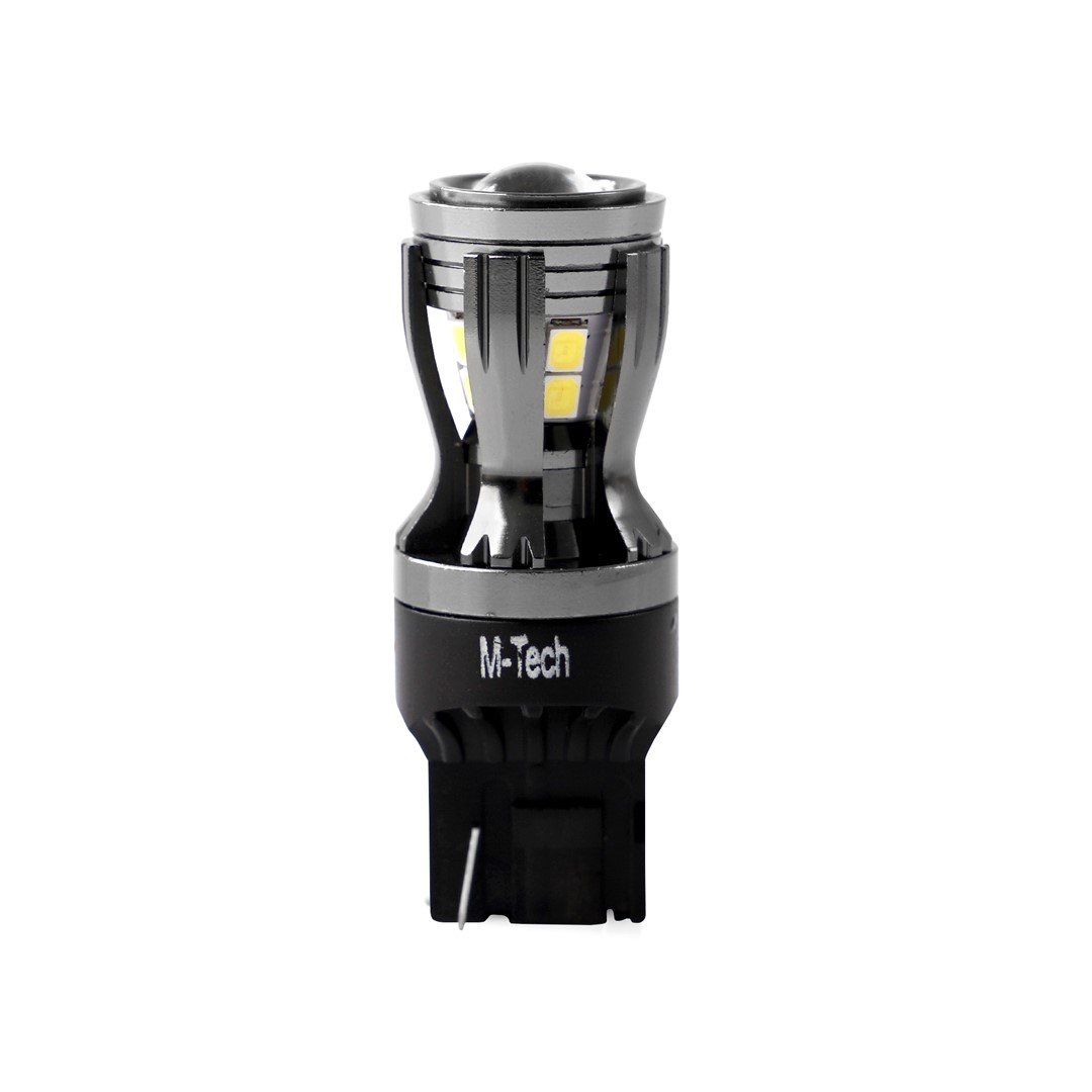 W21/5W (T20) 12/24V W3X16Q 3,9W 14XSMD LED Λευκο Can-bus Blister M-TECH - 1τεμ