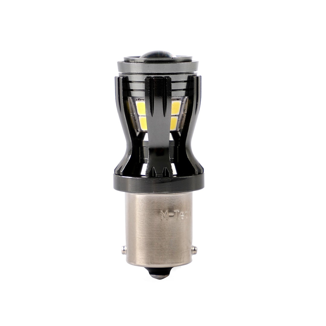 P21W 12/24V BA15S 3,5W 450LM 14XSMD LED Can-bus Λευκο Blister M-TECH 1τεμ.