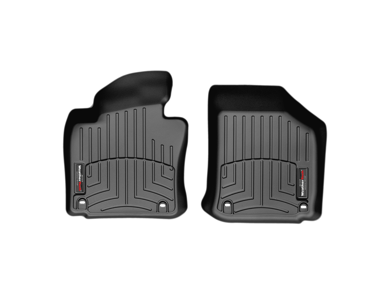 ΠΑΤΑΚΙΑ ΓΙΑ VW GOLF VI 2008-2012 ΜΠΡΟΣΤΙΝΑ ΜΑΥΡΑ 2ΤΕΜ WEATHERTECH