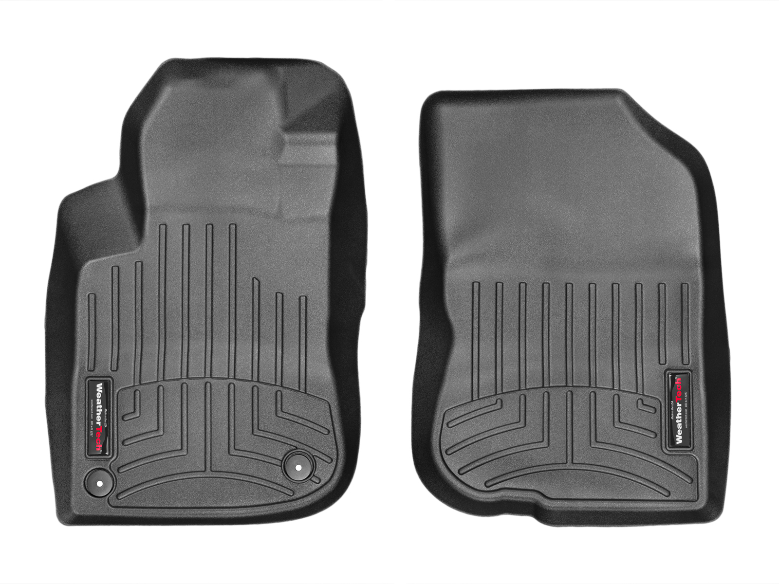 ΠΑΤΑΚΙΑ ΓΙΑ PEUGEOT 208 2012-2019 /PEUGEOT 2008 2013-2019 ΜΠΡΟΣΤΙΝΑ ΜΑΥΡΑ 2ΤΕΜ WEATHERTECH