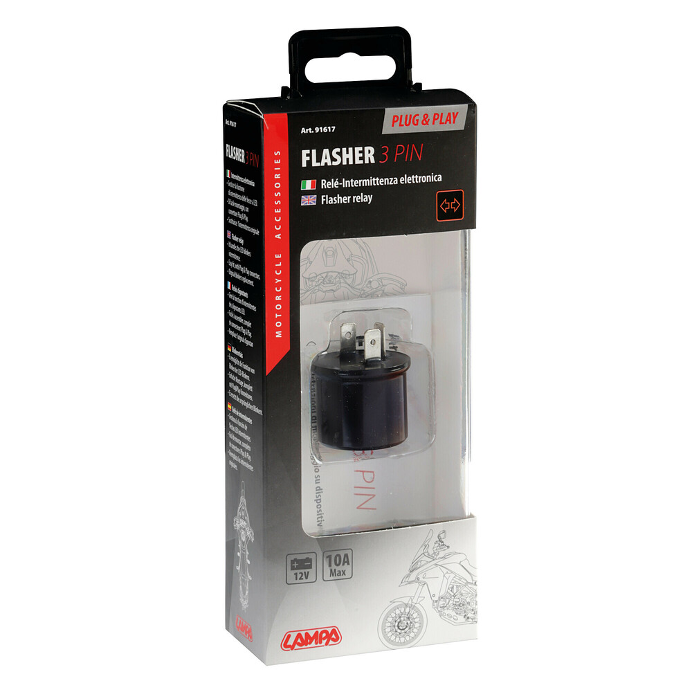 Flasher Ηλεκτρονικο Για LED 12V Max 10A 3PIN Plug & Play (φλασιερα) - Thumbnail 3