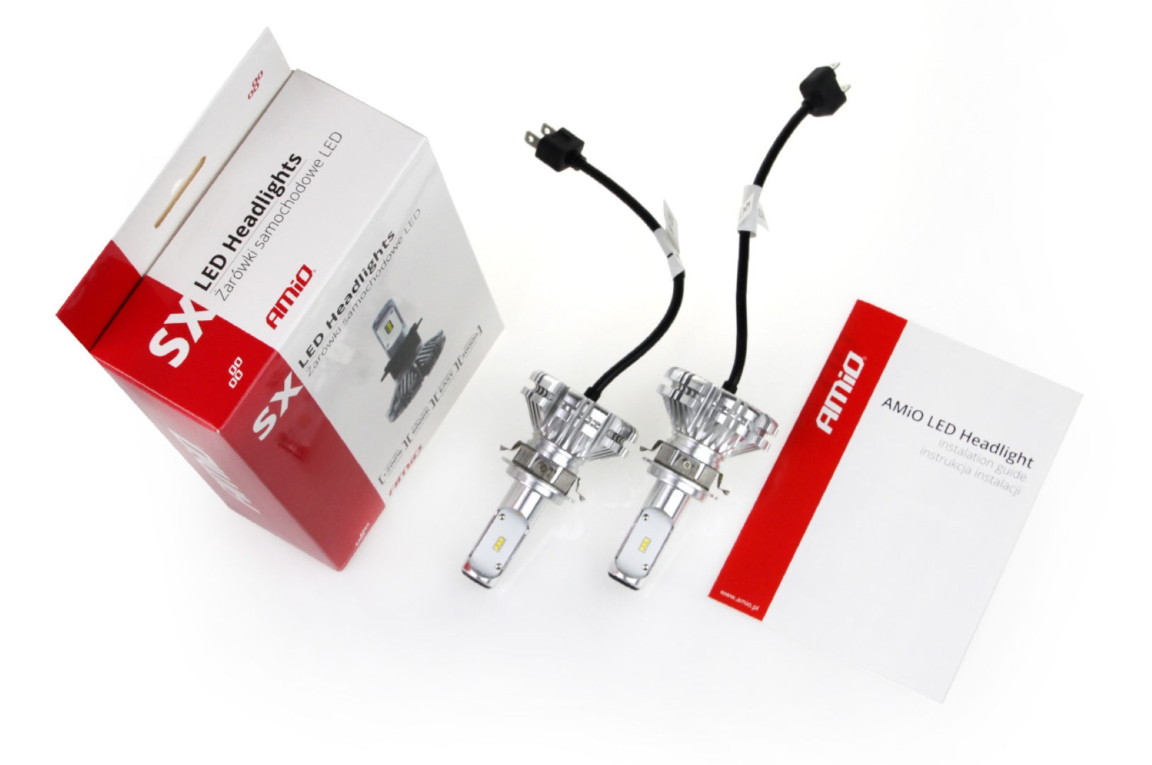 AMIO - Λαμπτήρες Sx Series Τύπου H7-6 Τάση Λειτουργίας 6/12V Απόδοσης 40W 6000K 3200LM Με Ενσωματωμένη Ψύκτρα Για Επιβατικά Αυτοκίνητα Και Μοτοσυκλέτες - 2 Τεμ. (01065/AM) - Thumbnail 6