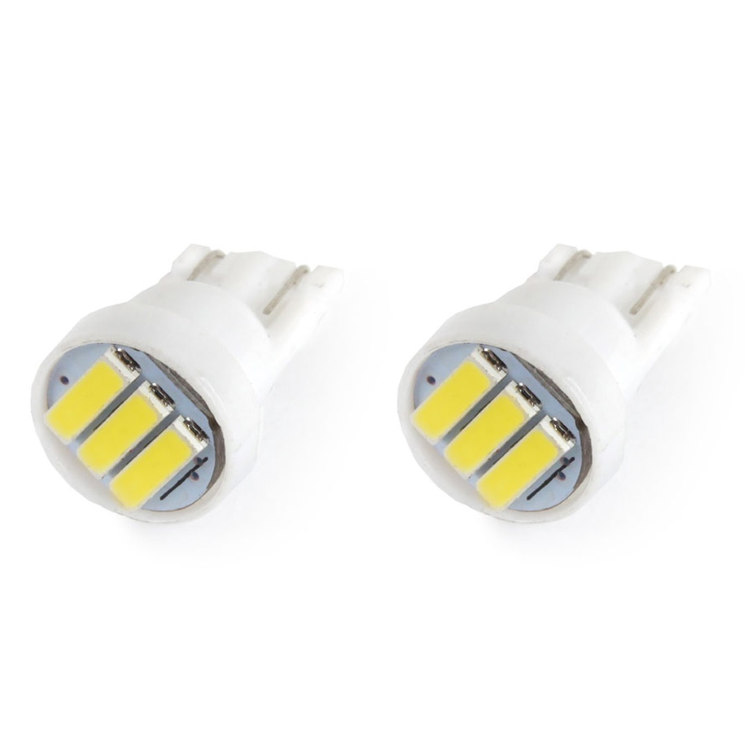 AMIO - Λαμπάκια LED 3SMD 7020 Τύπου T10 Βάση W5W W2.1X9.5D Τάση Λειτουργίας 12V Απόδοσης 0.4W Χρώμα Λευκό Για Επιβατικά Αυτοκίνητα - 2 Τεμ. (01096/AM) - Thumbnail 2