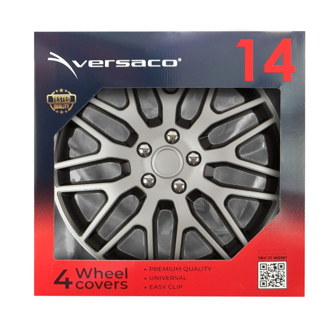 AMIO - Τασια 14" Dakar Nc Μαυρο/ασημι - Σετ 4 Τεμ Σε Κουτι (8491/AM) - Thumbnail 2