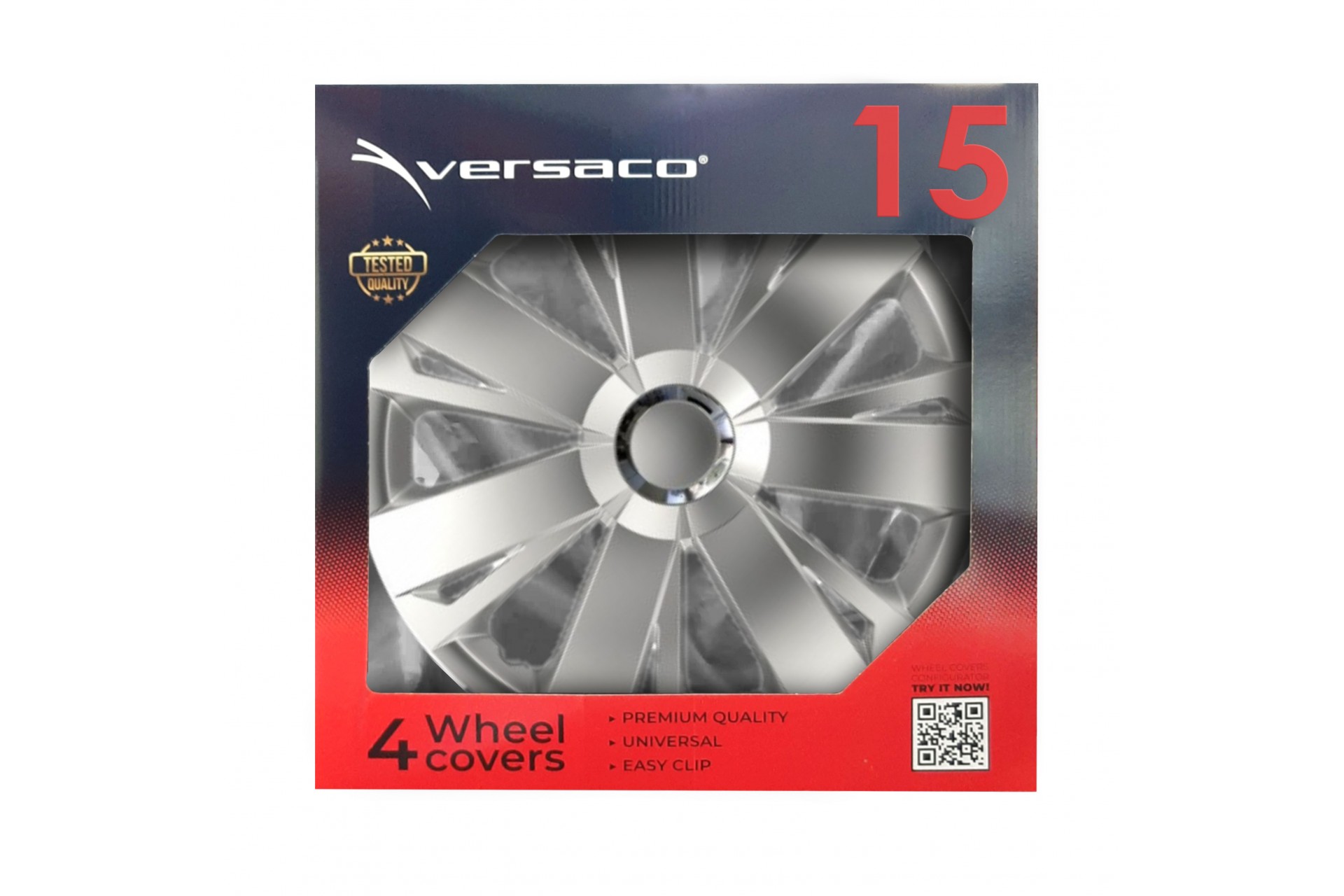 AMIO - Τασια 15" Hubcap Rc Energy Ασημι - Σετ 4 Τεμ. Σε Κουτι (5783/AM) - Thumbnail 2