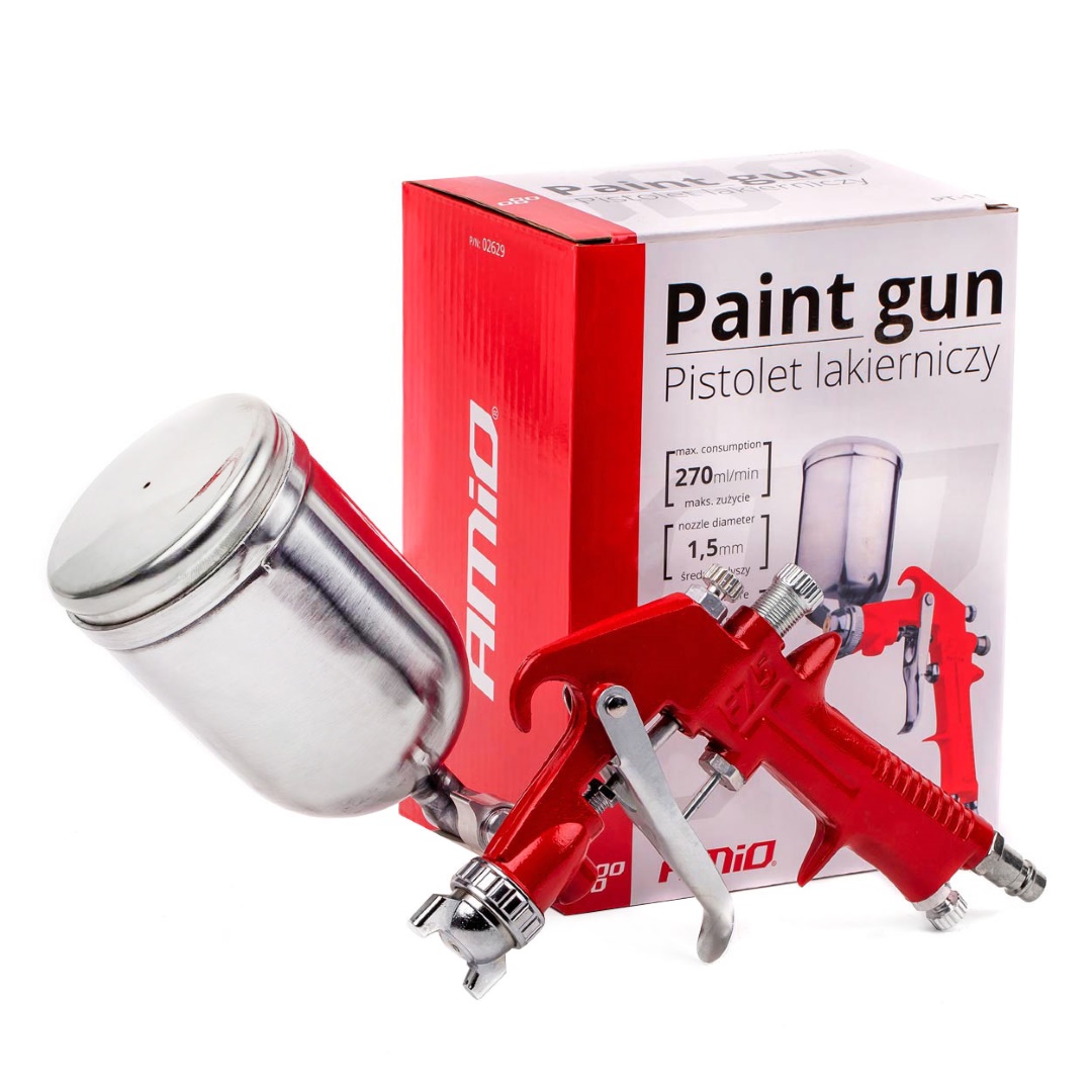 AMIO - Πιστολι Αερος Βαφης 5 Bar Με Δοχειο 400ML PT-11 - 1 Τεμ. (02629/AM) - Thumbnail 7