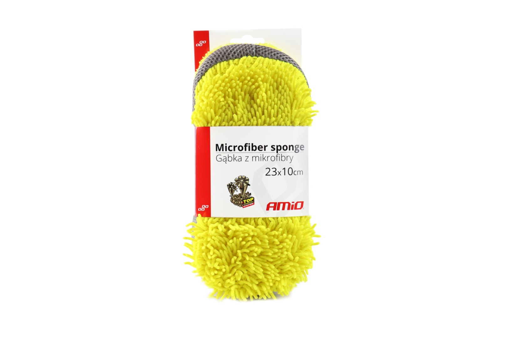 AMIO - Σφουγγαρι Πλυσιματος Μικροφιμπρα 23X10,5X5MM - 1 Τεμ. (02516/AM) - Thumbnail 3