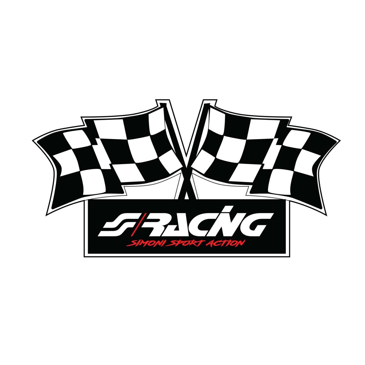 ΑΥΤΟΚΟΛΛΗΤΟ ''FLAG'' 100x50mm SIMONI RACING - 1 TEM.