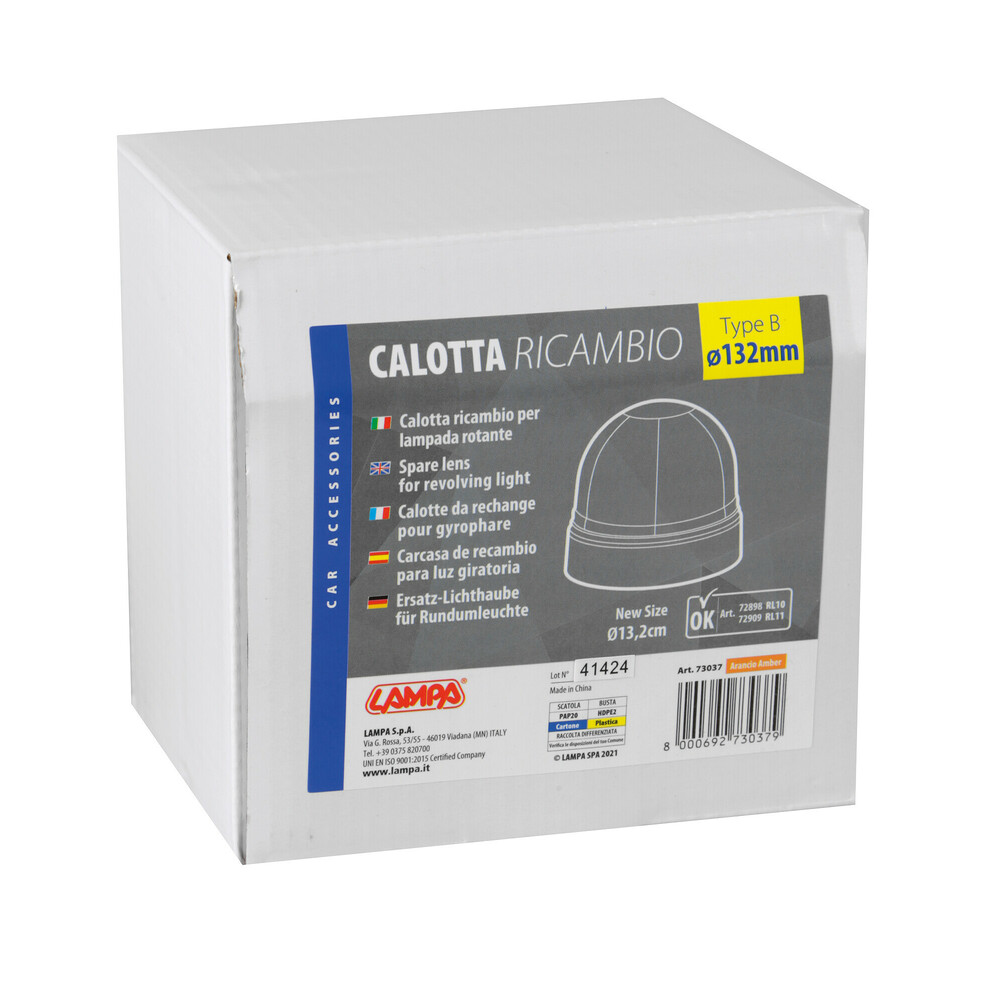 Καπακι Για LED Φαρο Πορτοκαλι (για Φαρους L7289.8-RL-10/L7290.9-RL-11) LAMPA  - 1 Tem. - Thumbnail 2
