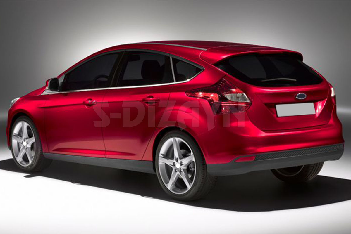 Trim Παραθυρων Ανοξ.ατσαλι Χρωμιο S-DIZAYN Για Ford Focus 5D Hb 2011+ - 8τεμ - Thumbnail 5