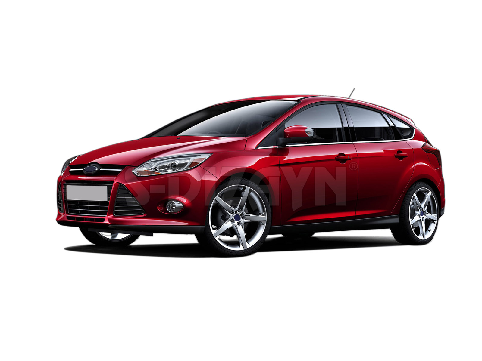 Trim Παραθυρων Ανοξ.ατσαλι Χρωμιο S-DIZAYN Για Ford Focus 5D Hb 2011+ - 8τεμ - Thumbnail 3