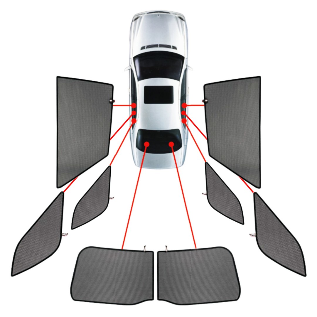 CarShades - ΚΟΥΡΤΙΝΑΚΙΑ  CAR SHADES ΓΙΑ MERCEDES GLE W167 5D 2019+ - 8 ΤΕΜ. (PVC.MB-GLE-5-B)