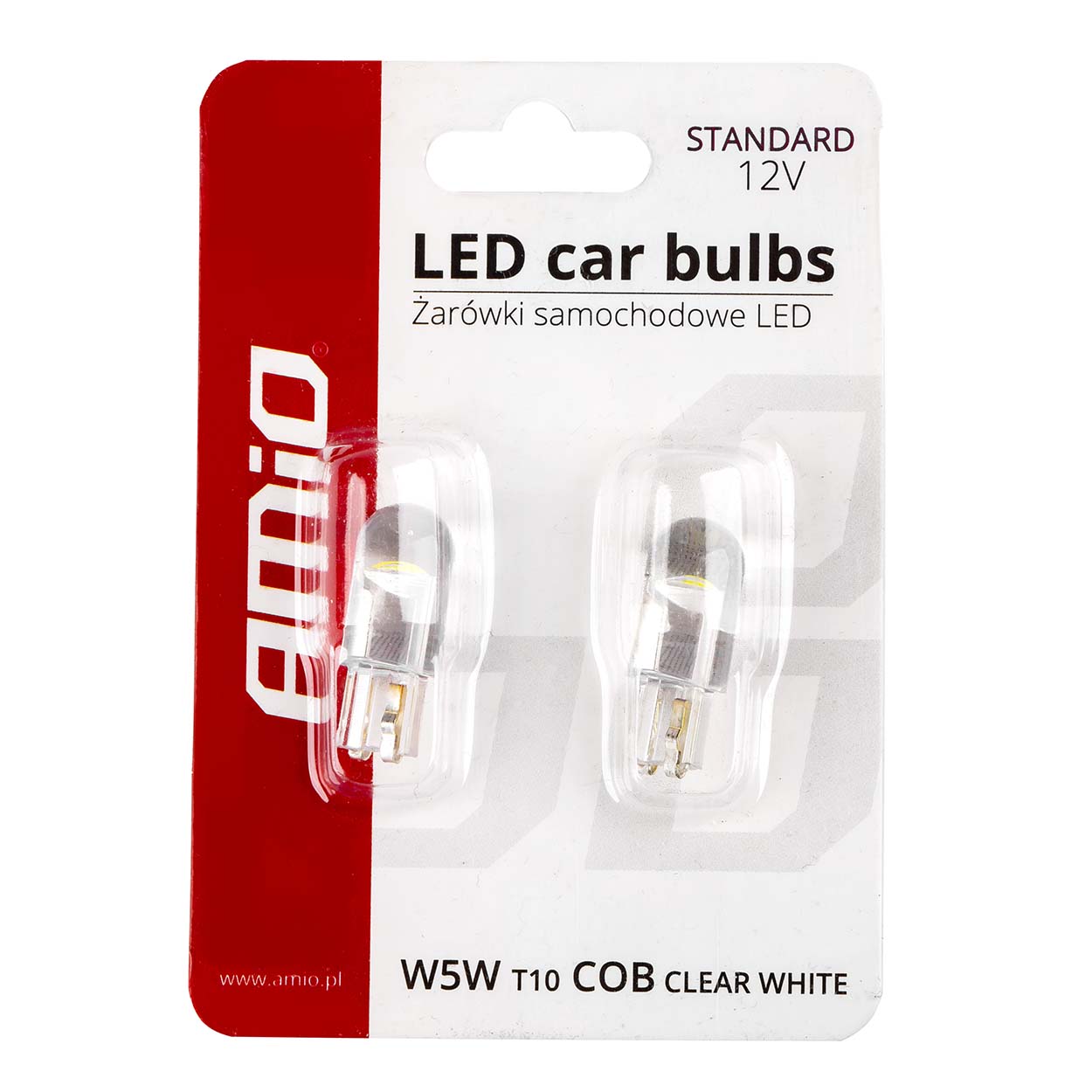 AMIO - T10 W5W 12V W2,1X9,5D Λευκο 5.600K 12SMDX2835 Σιλικονης (καρφωτο) 2τεμ. (02645/AM) - Thumbnail 4