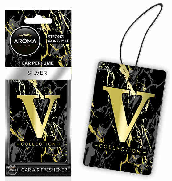 Amio - ΑΡΩΜΑΤΙΚΟ (ΚΡΕΜΑΣΤΟ) AROMA V-COLLECTION - SILVER​ - 1 ΤΕΜ. (A83553/AM)