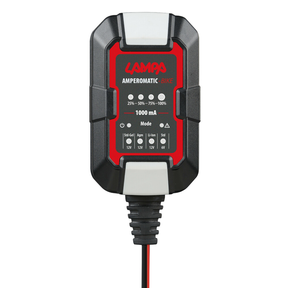 Φορτιστης/συντηρητης Μπαταριας Amperomatic Bike 6/12V 1A 2>20AH GEL/STD/SMF/AGM/EFB/LIFEPO4 LAMPA - 1 Τεμ - Thumbnail 2