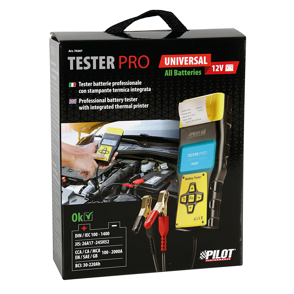 Τεστερ Μπαταριας/δυναμο Tester-pro Με Θερμικο Εκτυπωτη 12V /βαλιτσακι/ 2 Ρολα Χαρτι/ Cd Εγκαταστασης LAMPA - 1 Τεμ - Thumbnail 7