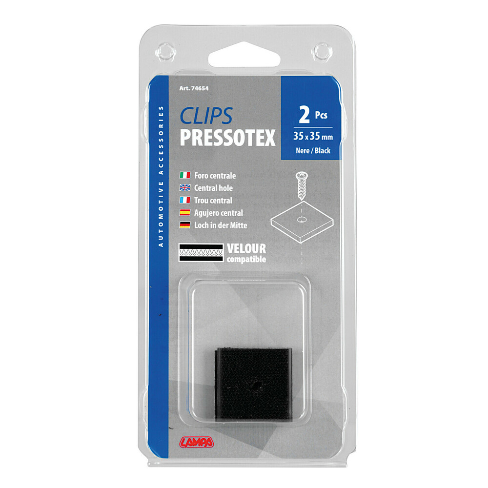 Κλιπ Stratch Συγκρατησης Αντικειμενων Βιδωτα 35X35MM Pressotex Clips  LAMPA - 2 Τεμ - Thumbnail 3