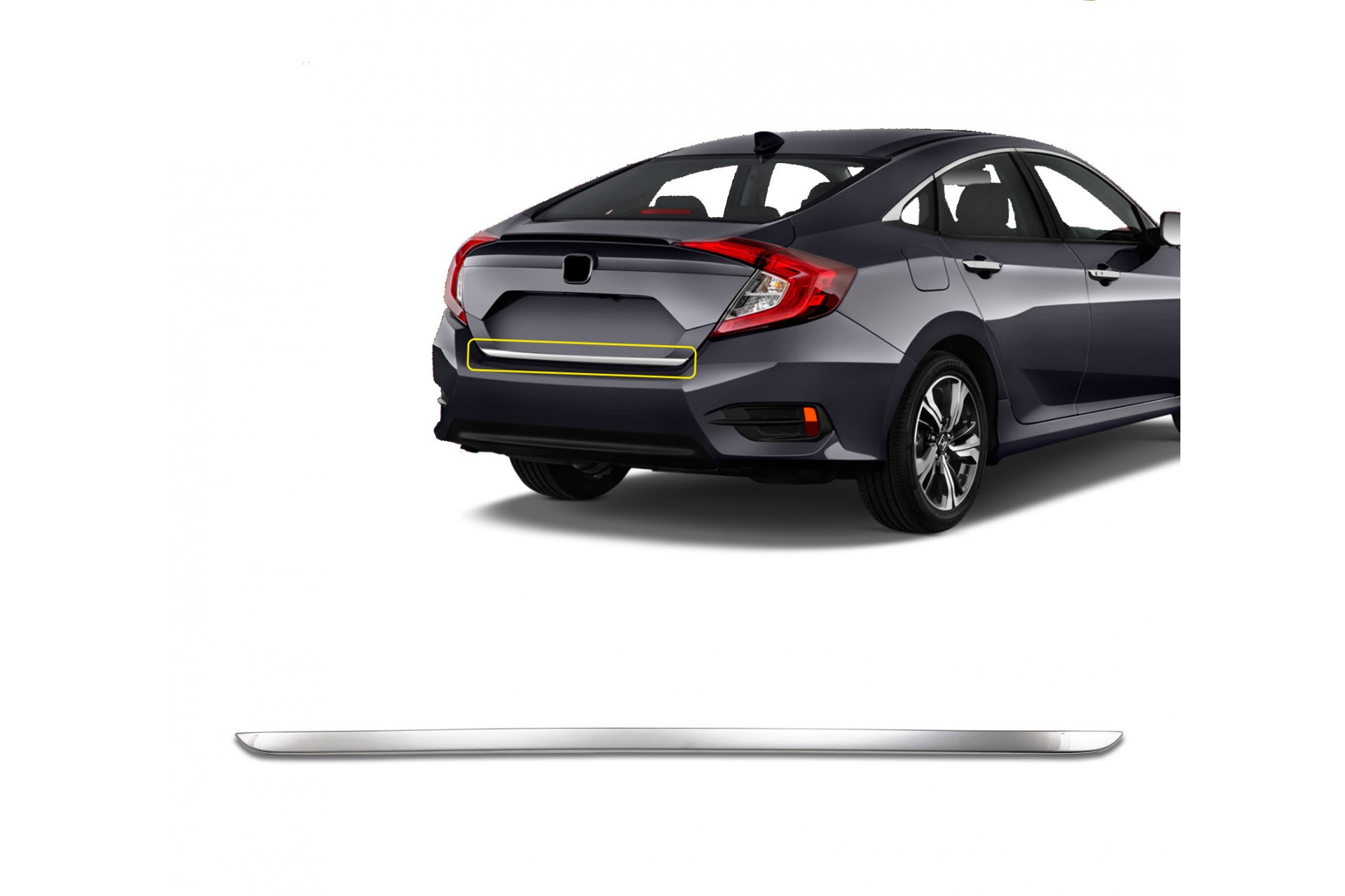 TRIM ΠΟΡΤ ΠΑΓΚΑΖ S-DIZAYN ΓΙΑ HONDA CIVIC SD 2016+- 1 TEM.