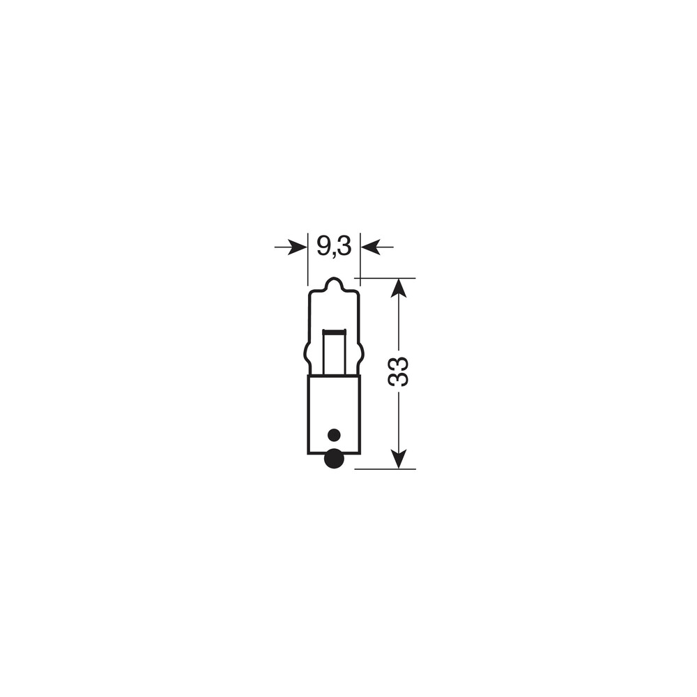 BA9S 12V 10W Osram Original Line Miniwatt Μονοπολικο Αλογονου LAMPA - 10 Τεμ - Thumbnail 2