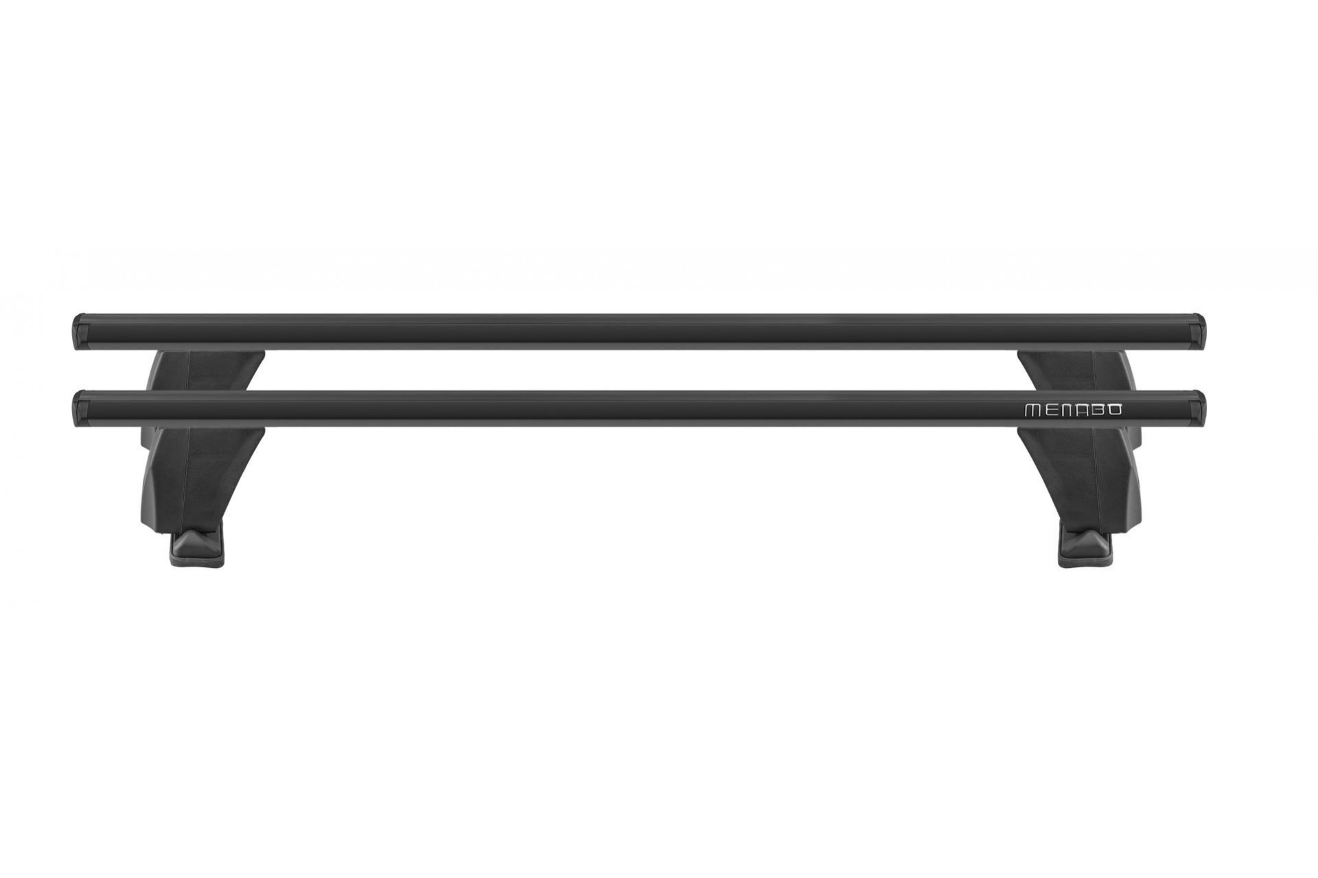 Μπαρες Οροφης Αλουμινιου Delta L Black 141 Cm Roof Rack Σετ Σε Μαυρο Χρωμα Με Προστατευτικα Καπακια Ακρων Για Απλη Οροφη MENABO - 2 Τεμ.
