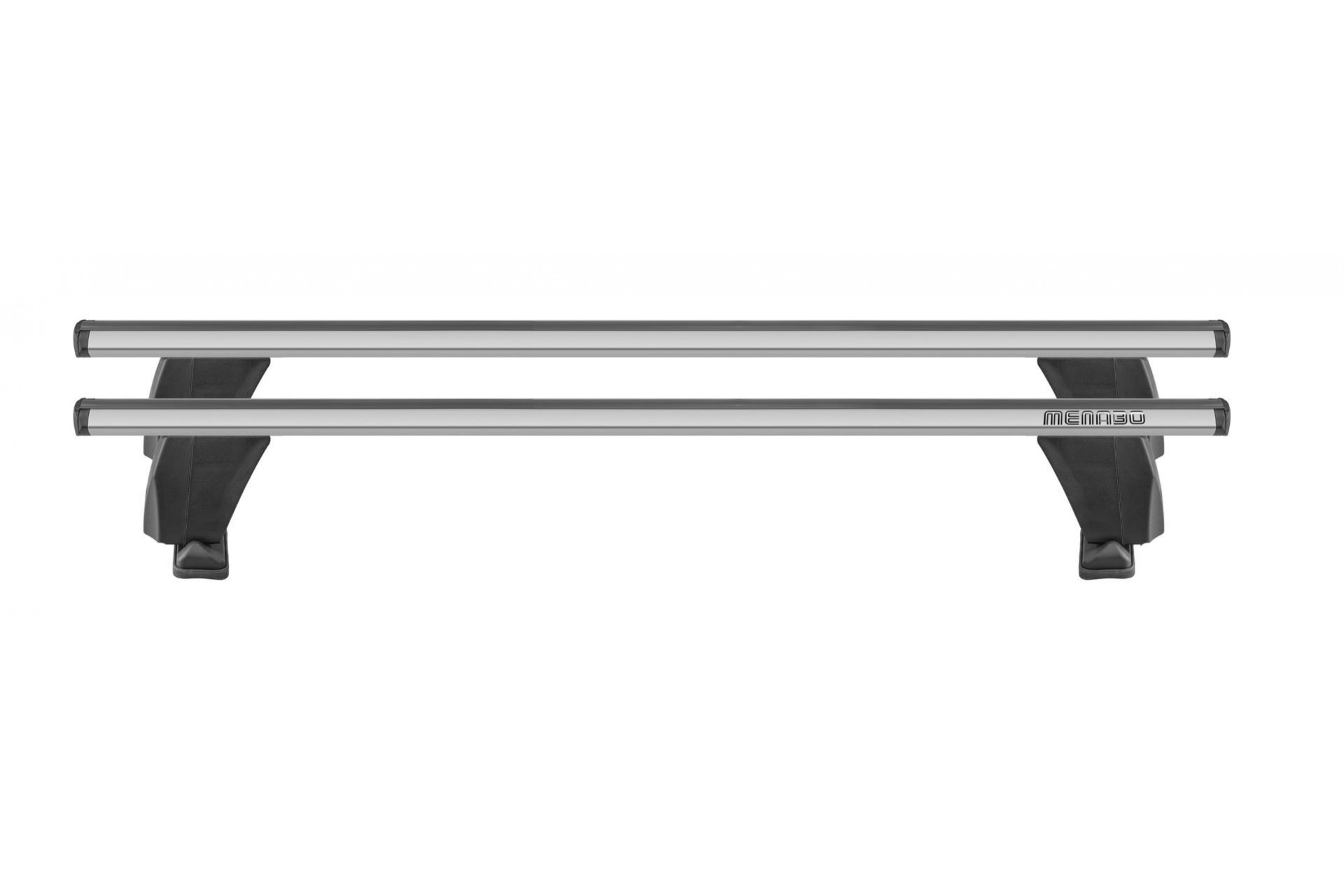 Μπαρες Οροφης Αλουμινιου Delta M Silver 123 Cm Roof Rack Σετ Σε Ασημι Χρωμα Με Προστατευτικα Καπακια Ακρων Για Απλη Οροφη MENABO - 2 Τεμ.