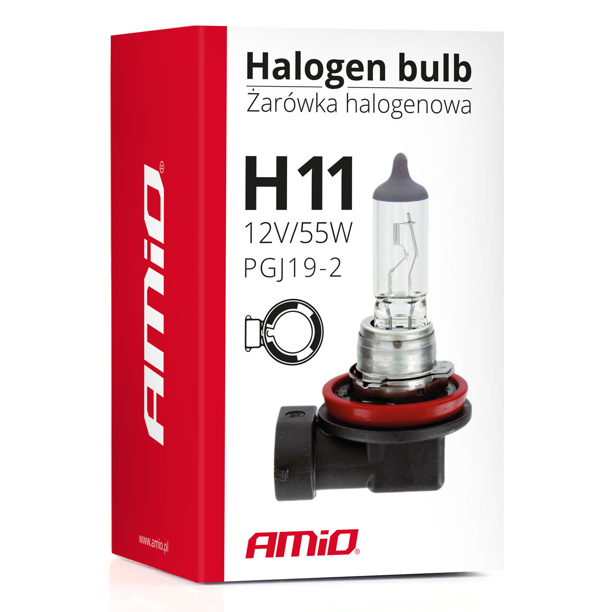 AMIO - Λάμπα Τύπου H11 Αλογόνου Τάση Λειτουργίας 12V Απόδοση 55W Τύπος Βάσης PGJ19-2 Lumitec Για Φώτα Αυτοκινήτου – 1 Τεμ. (01159/AM) - Thumbnail 5