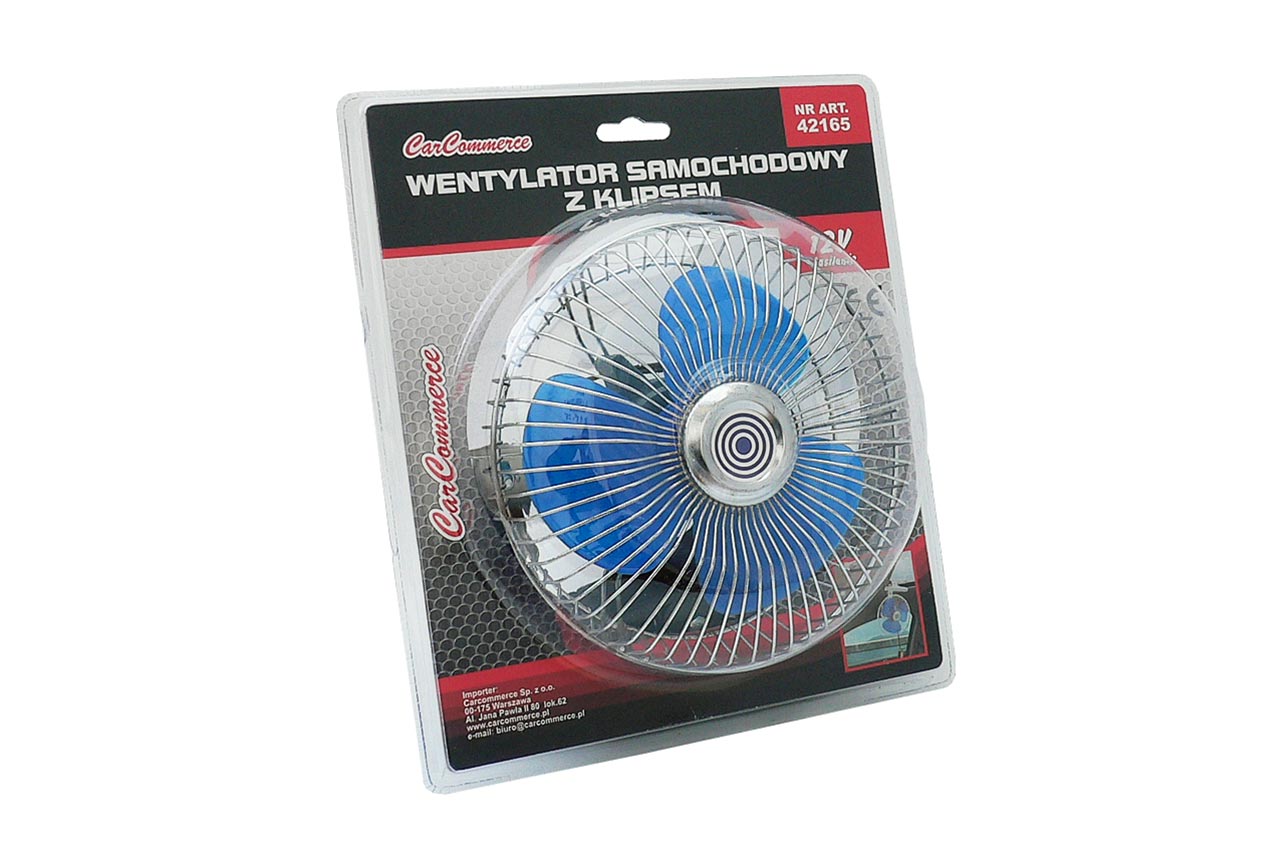 AMIO - Ανεμιστηρας Αναπτηρα 24V - 17,5 Cm Με Κλιπ Στηριξης (περιστρεφομενος/μεταλλικος)​ - 1 Τεμ. (CC42166/AM) - Thumbnail 2
