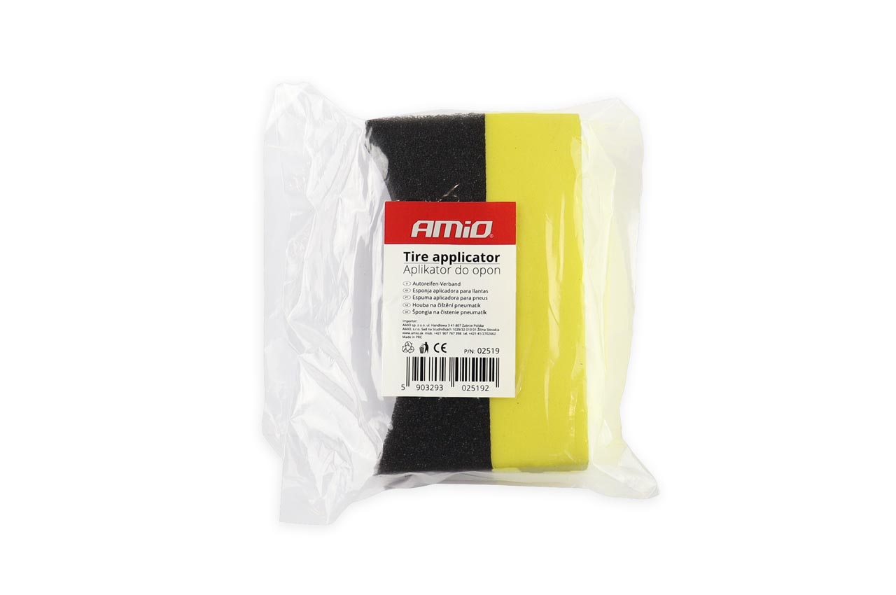 AMIO - Σφουγγαρι Γυαλισματος Ελαστικων 95X35X65MM - 1 Τεμ. (02519/AM) - Thumbnail 4