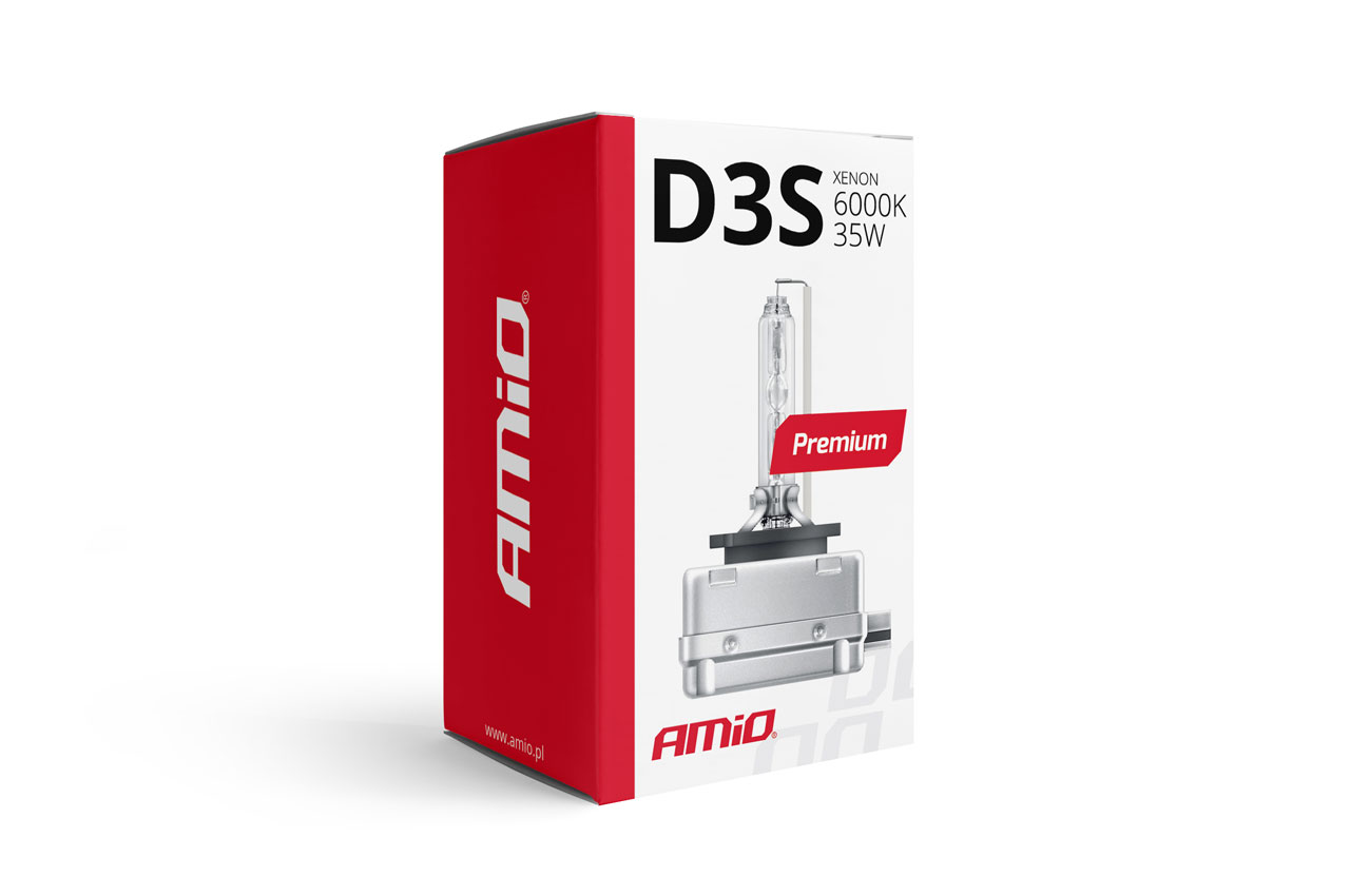 AMIO - Λάμπα Xenon D3S 6000K 35W 12V Premium Για Αντικατάσταση Εργοστασιακών Και Aftermarket Xenon Με Καθαρό Λευκό Φωτισμό Και Σταθερή Απόδοση Με Ενσωματωμένο Igniter - 1 Τεμ. (01979/AM) - Thumbnail 2