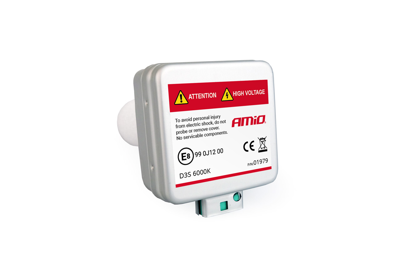AMIO - Λάμπα Xenon D3S 6000K 35W 12V Premium Για Αντικατάσταση Εργοστασιακών Και Aftermarket Xenon Με Καθαρό Λευκό Φωτισμό Και Σταθερή Απόδοση Με Ενσωματωμένο Igniter - 1 Τεμ. (01979/AM) - Thumbnail 3