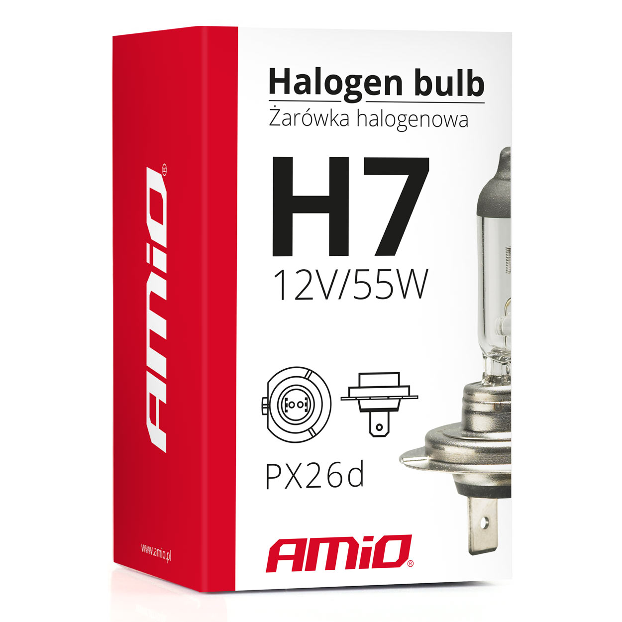 AMIO - Λάμπα Τύπου H7 Αλογόνου Τάση Λειτουργίας 12V Απόδοση 55W Τύπος Βάσης PX26D Lumitec Για Φώτα Αυτοκινήτου – 1 Τεμ. (01156/AM) - Thumbnail 5