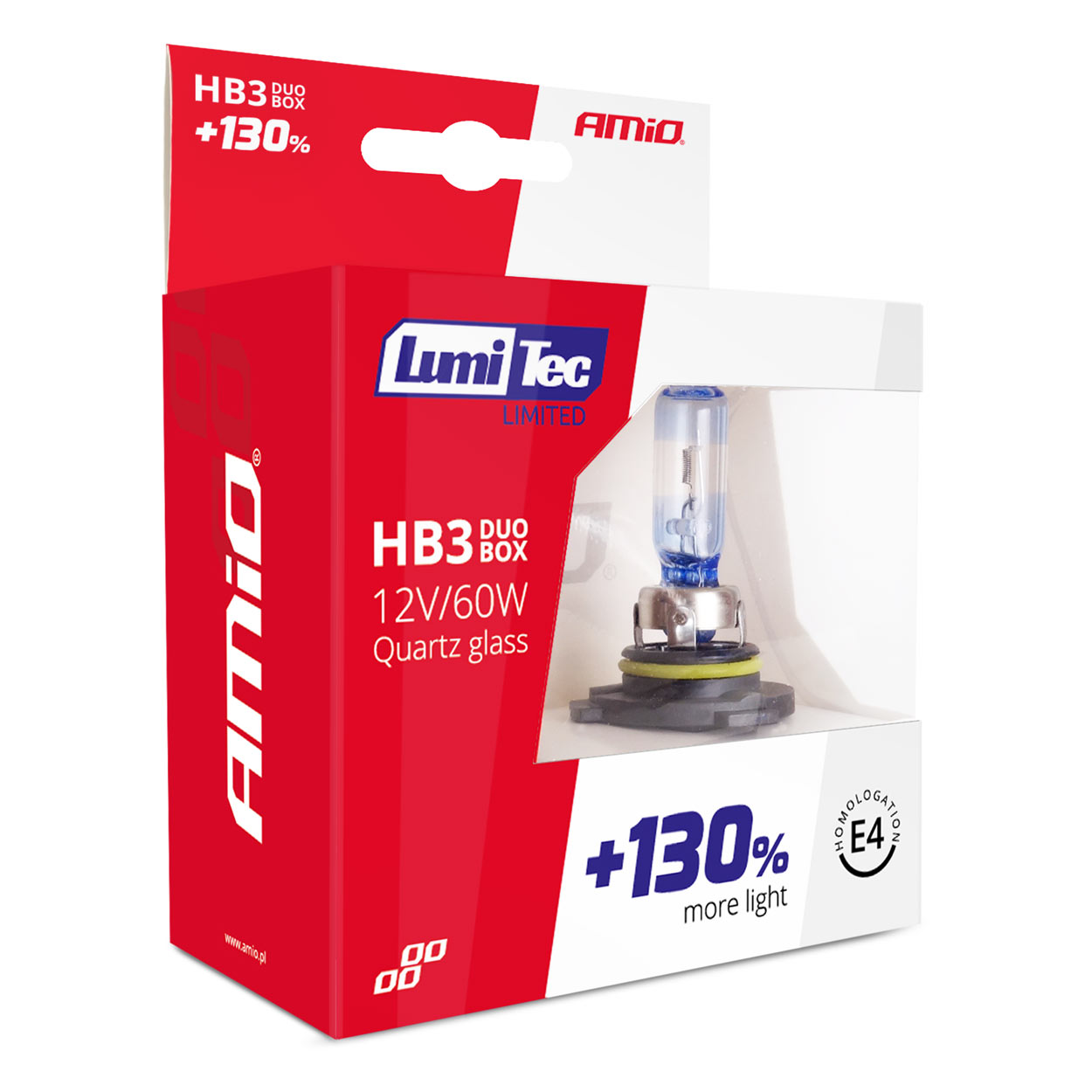 AMIO - Λάμπες Αλογόνου HB3 9005 12V 60W Lumitec Limited +130% Φως Έως 40M Για Μεγάλη Σκάλα & Πορείας Με Λευκό Φως 4300K Και Uv Protection Για Καθαρό Φωτισμό - 1 Σετ (02103/AM) - Thumbnail 3