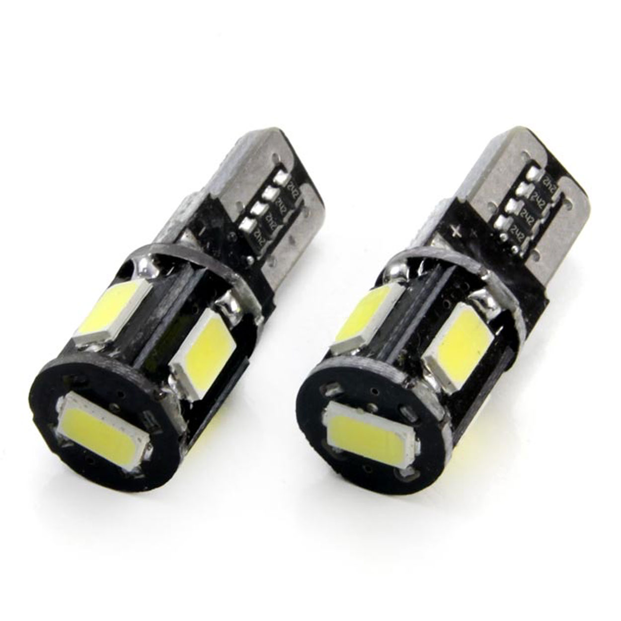 AMIO – Λαμπάκια LED T10 W5W 12V 2W 5600K 5XSMD 5730 Canbus Καρφωτά Για Ισχυρό Λευκό Φωτισμό Χωρίς Σφάλματα – Σετ 2 Τεμ. (01628/AM) - Thumbnail 2