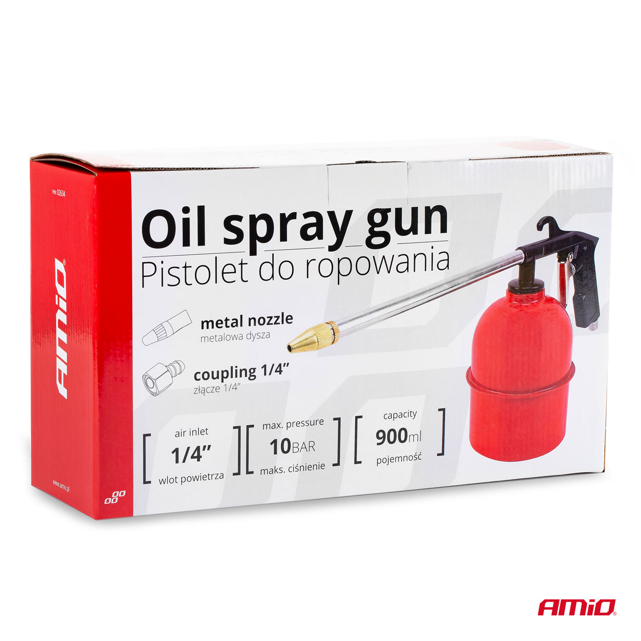 AMIO - Πιστολι Αερος 10 Bar Με Δοχειο Λαδιου 900ML (λαδικο) - 1 Τεμ. (02634/AM) - Thumbnail 6