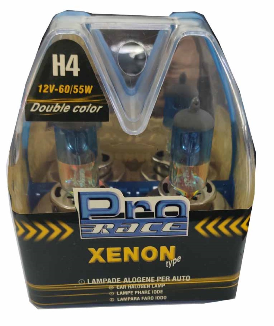 H4 12V 60/55W P43T Rainbow Bluε Τυπου Xenon Pro-race -  2 Τεμ. - Thumbnail 2