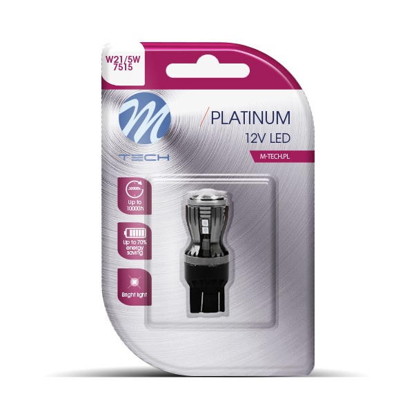 W21/5W (T20) 12/24V W3X16Q 14XSMD2835 LED Κοκκινο Can-bus Blister​  M-TECH - 1 Τεμ. - Thumbnail 2